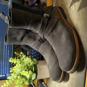 Neil Barrett Suede Biker Boots